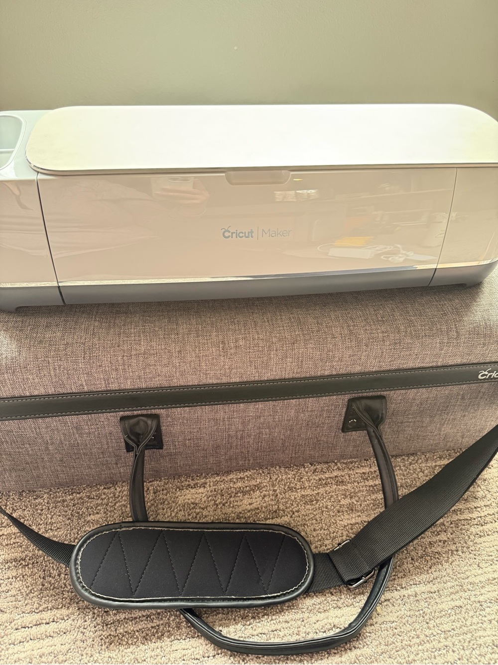 Cricut Machine Storage and Stackable Tote Go Rolling in Style Craft Tote - Picture 9 of 15